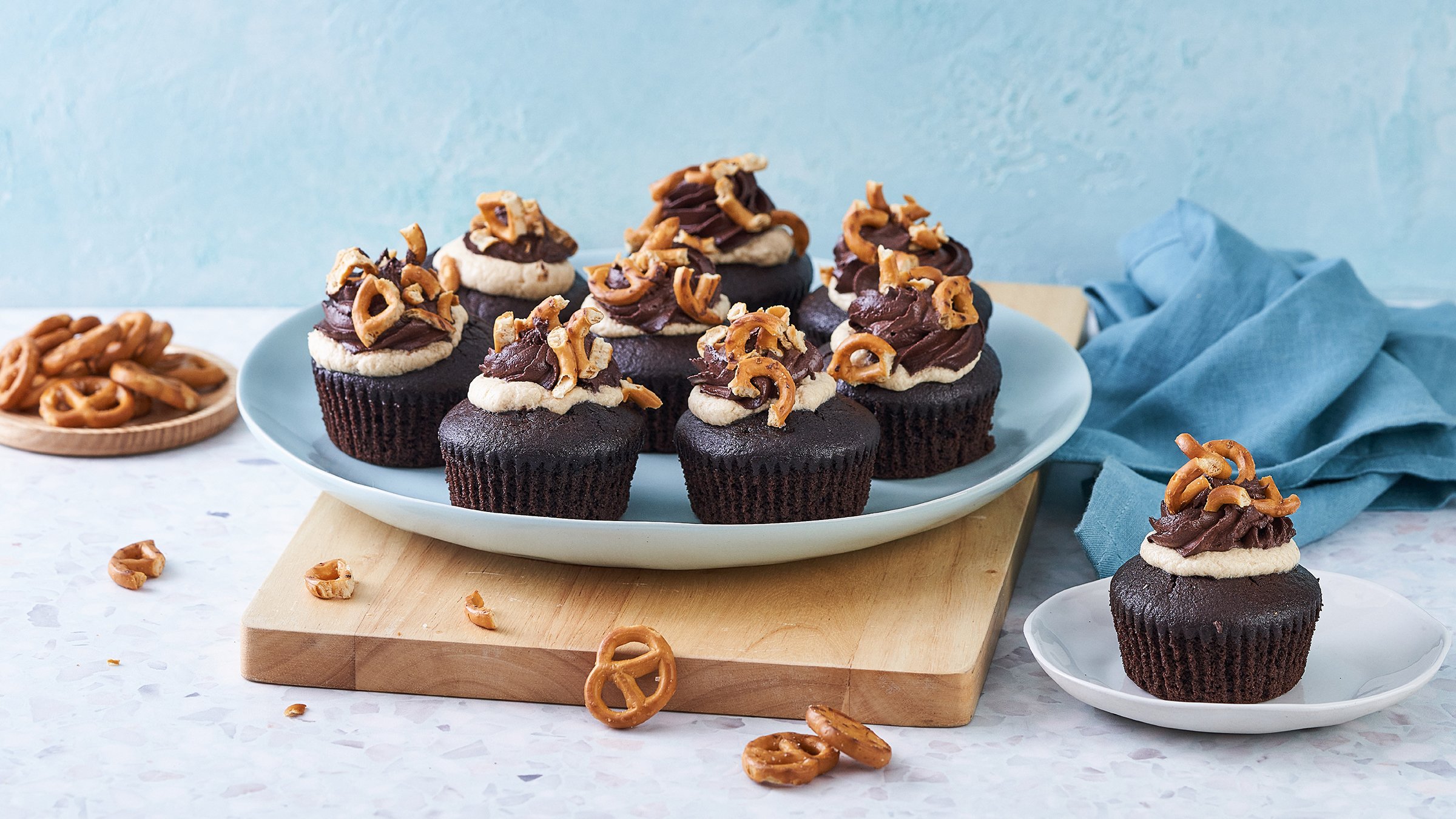 Peanut Butter Filled Chocolate Cupcakes | White Wings 